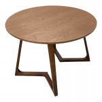 Τραπέζι Sedria pakoworld mdf καρυδί Φ120x75εκ c542342