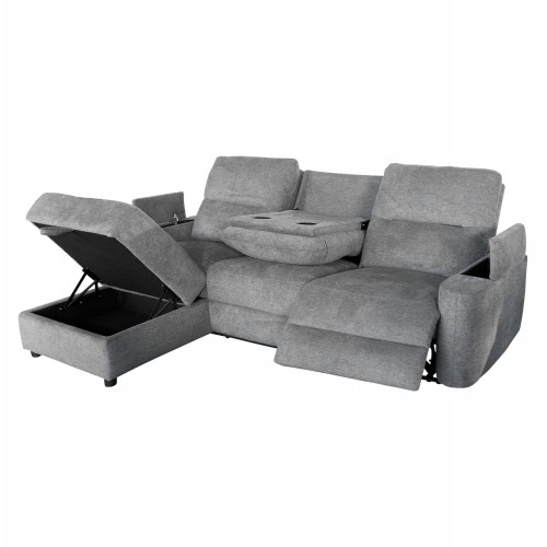 ΚΑΝΑΠΕΣ ΑΡΙΣΤΕΡΗ ΓΩΝΙΑ SYNTHIA HM3308 03L ΑΝΑΚΛΙΣΗ ΑΠΟΘ ΧΩΡΟΣ--ΓΚΡΙ 246x159x97Υεκ c542356