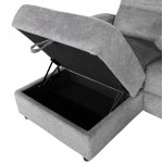 ΚΑΝΑΠΕΣ ΑΡΙΣΤΕΡΗ ΓΩΝΙΑ SYNTHIA HM3308 03L ΑΝΑΚΛΙΣΗ ΑΠΟΘ ΧΩΡΟΣ--ΓΚΡΙ 246x159x97Υεκ c542356