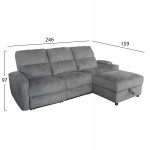 ΚΑΝΑΠΕΣ ΔΕΞΙΑ ΓΩΝΙΑ SYNTHIA HM3308 03R ΑΝΑΚΛΙΣΗ ΑΠΟΘ ΧΩΡΟΣ--ΓΚΡΙ 246x159x97Υεκ c542357