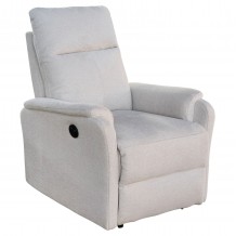 ΠΟΛΥΘΡΟΝΑ RELAX ΜΕ ΗΛΕΚΤΡΙΚΗ ΑΝΑΚΛΙΣΗ SYNTHIA HM3309 01 ΜΠΕΖ ΥΦΑΣΜΑ 75x87x102Yεκ c542358