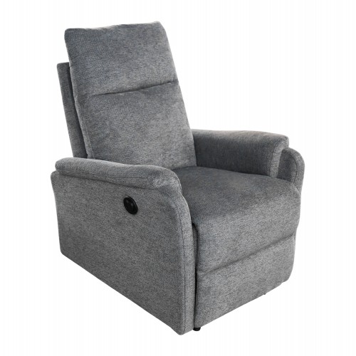 ΠΟΛΥΘΡΟΝΑ RELAX ΜΕ ΗΛΕΚΤΡΙΚΗ ΑΝΑΚΛΙΣΗ SYNTHIA HM3309 03 ΓΚΡΙ ΥΦΑΣΜΑ 75x87x102Yεκ c542359