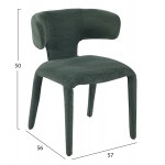 ΠΟΛΥΘΡΟΝΑ ΤΡΑΠΕΖΑΡΙΑΣ BIEN HM18361 04 ΠΡΑΣΙΝΟ ΥΦΑΣΜΑ 49 5x55 5x76Υεκ SET 2τμχ c542360