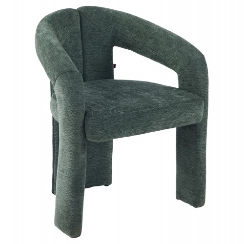 ΠΟΛΥΘΡΟΝΑ ΤΡΑΠΕΖΑΡΙΑΣ NEZA HM18362 04 ΠΡΑΣΙΝΟ ΥΦΑΣΜΑ 64x60x76 5Υεκ SET 2τμχ c542363