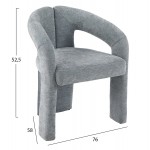 ΠΟΛΥΘΡΟΝΑ ΤΡΑΠΕΖΑΡΙΑΣ NEZA HM18362 01 ΑΝΟΙΧΤΟ ΓΚΡΙ ΥΦΑΣΜΑ 64x60x76 5Υεκ SET 2τμχ c542364