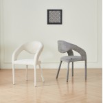 ΠΟΛΥΘΡΟΝΑ ΤΡΑΠΕΖΑΡΙΑΣ OFILIA HM18363 02 ΕΚΡΟΥ ΥΦΑΣΜΑ 58x54 5x85 5Υεκ SET 2τμχ c542365