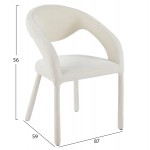 ΠΟΛΥΘΡΟΝΑ ΤΡΑΠΕΖΑΡΙΑΣ OFILIA HM18363 02 ΕΚΡΟΥ ΥΦΑΣΜΑ 58x54 5x85 5Υεκ SET 2τμχ c542365