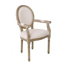 JAMESON πολυθρόνα Decape Ύφασμα Εκρού c54240