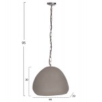 ΦΩΤΙΣΤΙΚΟ ΟΡΟΦΗΣ ΚΡΕΜΑΣΤΟ JAYLEN HM4703 03S FIBER CEMENT ΓΚΡΙ 44x39x30Υεκ c542413