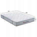 ΣΤΡΩΜΑ ΥΠΕΡΔΙΠΛΟ HYPNOTTICA HM748 06 POCKET SPRINGS--ΛΕΥΚΟ 160x200x25Υεκ c542414