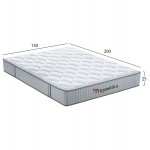 ΣΤΡΩΜΑ ΔΙΠΛΟ HYPNOTTICA HM748 05 POCKET SPRINGS--ΛΕΥΚΟ 150x200x25Υεκ c542415