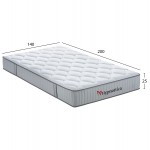 ΣΤΡΩΜΑ ΔΙΠΛΟ HYPNOTTICA HM748 04 POCKET SPRINGS--ΛΕΥΚΟ 140x200x25Υεκ c542416