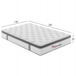 ΣΤΡΩΜΑ ΔΙΠΛΟ SILENTIUM HM749 04 POCKET SPRINGS--ΛΕΥΚΟ 140x200x30Υεκ c542421