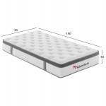 ΣΤΡΩΜΑ ΜΟΝΟ SILENTIUM HM749 01 POCKET SPRINGS--ΛΕΥΚΟ 90x190x30Υεκ c542422