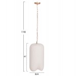 ΦΩΤΙΣΤΙΚΟ ΟΡΟΦΗΣ ΚΡΕΜΑΣΤΟ LOGKY HM4704 02S--FIBER CEMENT ΛΕΥΚΟ Φ24x47Υεκ c542428