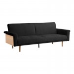 Καναπες-κρεβάτι Flexo pakoworld υφασμα ανθρακί 220x84 5x82εκ c542433