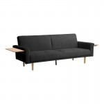 Καναπες-κρεβάτι Flexo pakoworld υφασμα ανθρακί 220x84 5x82εκ c542433