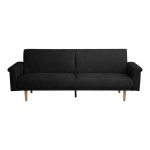Καναπες-κρεβάτι Flexo pakoworld υφασμα ανθρακί 220x84 5x82εκ c542433
