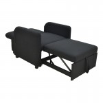 Πολυθρόνα-κρεβάτι Flexa pakoworld ύφασμα μαύρο 85x92x84εκ c542445