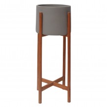 ΓΛΑΣΤΡΑ ΕΣΩΤ ΧΩΡΟΥ RENTIL HM4684 03L FIBER CEMENT ΧΡΩΜΑ ΓΚΡΙ--ΒΑΣΗ TEAK Φ25x65Υ c542453