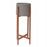 ΓΛΑΣΤΡΑ ΕΣΩΤ ΧΩΡΟΥ RENTIL HM4684 03S FIBER CEMENT ΧΡΩΜΑ ΓΚΡΙ--ΒΑΣΗ TEAK Φ25x55Υ c542455