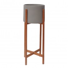 ΓΛΑΣΤΡΑ ΕΣΩΤ ΧΩΡΟΥ RENTIL HM4684 03S FIBER CEMENT ΧΡΩΜΑ ΓΚΡΙ--ΒΑΣΗ TEAK Φ25x55Υ c542455