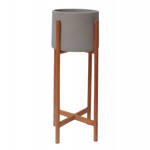 ΓΛΑΣΤΡΑ ΕΣΩΤ ΧΩΡΟΥ RENTIL HM4684 03S FIBER CEMENT ΧΡΩΜΑ ΓΚΡΙ--ΒΑΣΗ TEAK Φ25x55Υ c542455