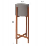 ΓΛΑΣΤΡΑ ΕΣΩΤ ΧΩΡΟΥ RENTIL HM4684 03S FIBER CEMENT ΧΡΩΜΑ ΓΚΡΙ--ΒΑΣΗ TEAK Φ25x55Υ c542455