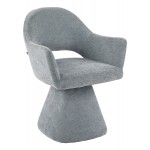 ΠΟΛΥΘΡΟΝΑ ΤΡΑΠΕΖΑΡΙΑΣ ΠΕΡΙΣΤΡΕΦΟΜΕΝΗ SIMA HM18360 01 ΓΚΡΙ ΥΦΑΣΜΑ 64x61x84 5Υεκ SET 2τμχ c542457