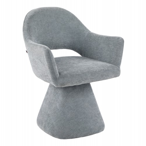 ΠΟΛΥΘΡΟΝΑ ΤΡΑΠΕΖΑΡΙΑΣ ΠΕΡΙΣΤΡΕΦΟΜΕΝΗ SIMA HM18360 01 ΓΚΡΙ ΥΦΑΣΜΑ 64x61x84 5Υεκ SET 2τμχ c542457