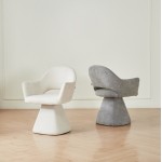 ΠΟΛΥΘΡΟΝΑ ΤΡΑΠΕΖΑΡΙΑΣ ΠΕΡΙΣΤΡΕΦΟΜΕΝΗ SIMA HM18360 01 ΓΚΡΙ ΥΦΑΣΜΑ 64x61x84 5Υεκ SET 2τμχ c542457