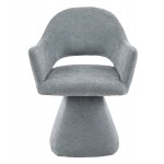 ΠΟΛΥΘΡΟΝΑ ΤΡΑΠΕΖΑΡΙΑΣ ΠΕΡΙΣΤΡΕΦΟΜΕΝΗ SIMA HM18360 01 ΓΚΡΙ ΥΦΑΣΜΑ 64x61x84 5Υεκ SET 2τμχ c542457