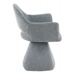 ΠΟΛΥΘΡΟΝΑ ΤΡΑΠΕΖΑΡΙΑΣ ΠΕΡΙΣΤΡΕΦΟΜΕΝΗ SIMA HM18360 01 ΓΚΡΙ ΥΦΑΣΜΑ 64x61x84 5Υεκ SET 2τμχ c542457