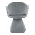 ΠΟΛΥΘΡΟΝΑ ΤΡΑΠΕΖΑΡΙΑΣ ΠΕΡΙΣΤΡΕΦΟΜΕΝΗ SIMA HM18360 01 ΓΚΡΙ ΥΦΑΣΜΑ 64x61x84 5Υεκ SET 2τμχ c542457