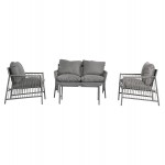 ΣΕΤ ΣΑΛΟΝΙ ΕΞ ΧΩΡΟΥ 4 ΘΕΣΕΩΝ DEANDRA HM6507 01 ΜΕΤΑΛΛΟ ΜΑΞΙΛΑΡΙΑ ΣΕ ΓΚΡΙ c542458