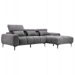 ΚΑΝΑΠΕΣ ΔΕΞΙΑ ΓΩΝΙΑ DIVYA HM3267 12R ΓΚΡΙ ΥΦΑΣΜΑ 264x175x99Υεκ c542473