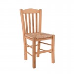 CASA Καρέκλα Οξιά Βαφή Εμποτισμού Φυσικό Κάθισμα Ψάθα c542490