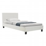 Κρεβάτι με στρώμα Nevil-Dreamer pakoworld pu λευκό 100x200εκ c542512