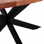 ΤΡΑΠΕΖΙ ΣΑΛΟΝΙΟΥ ΟΒΑΛ MONTANA SUPERIOR HM9906 ΞΥΛΟ ΑΚΑΚΙΑΣ-ΜΕΤΑΛΛΟ 120x61x45Υεκ c542518