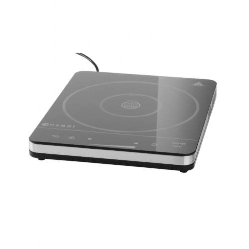 Επαγωγική Εστία Induction INOX έως φ26cm 2000W 29 5x40xΥ4 2cm HENDI c542523
