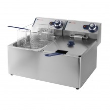 Φριτέζα Διπλή 2 x 8lt Λάδι 2 x 3500W 54 2x43xΥ35 1cm KITCHEN LINE HENDI c542524