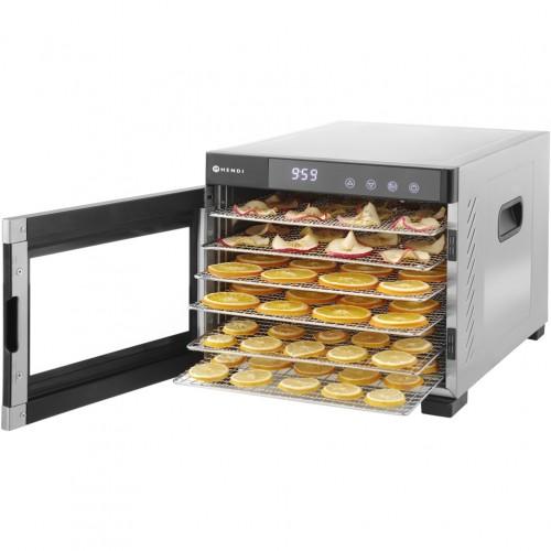 Αποξηραντής με 6 σχάρες 33x32 7cm 35-75 C 650W 34 5x45xΥ31 1cm HENDI c542530