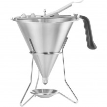 Δοσομετρητής FUNNEL 1 5LT o21 2xΥ31 5cm με 3 στόμια 4 5 6mm με βάση amp πιατάκι σειρά PROFI LINE HENDI c542538