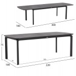 ΣΕΤ ΤΡΑΠΕΖΑΡΙΑΣ ΕΞ ΧΩΡΟΥ 6 ΘΕΣΕΩΝ ELARA HM10726 01 ΓΚΡΙ ΑΛΟΥΜΙΝΙΟ-ΕΠΕΚΤΕΙΝΟΜΕΝΟ ΤΡΑΠΕΖΙ c542633