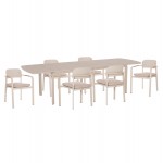 ΣΕΤ ΤΡΑΠΕΖΑΡΙΑΣ ΕΞ ΧΩΡΟΥ 6 ΘΕΣΕΩΝ ELARA HM10726 05 ΜΠΕΖ ΑΛΟΥΜΙΝΙΟ-ΕΠΕΚΤΕΙΝΟΜΕΝΟ ΤΡΑΠΕΖΙ c542634