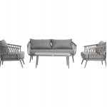 ΣΕΤ ΣΑΛΟΝΙ ΕΞ ΧΩΡΟΥ 4 ΘΕΣΕΩΝ WILLA HM6505 01 ΑΛΟΥΜΙΝΙΟ-ΣΧΟΙΝΙ-ΜΑΞΙΛΑΡΙΑ ΣΕ ΓΚΡΙ c542635