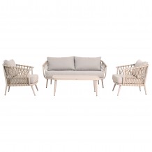 ΣΕΤ ΣΑΛΟΝΙ ΕΞ ΧΩΡΟΥ 4 ΘΕΣΕΩΝ WILLA HM6505 02 ΑΛΟΥΜΙΝΙΟ-ΣΧΟΙΝΙ ΜΠΕΖ--ΜΑΞΙΛΑΡΙΑ ΓΚΡΙ c542636