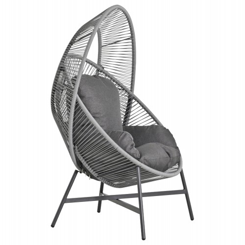 ΠΟΛΥΘΡΟΝΑ-ΦΩΛΙΑ RULER HM6506 01 ΓΚΡΙ ΜΕΤΑΛΛΟ-P E RATTAN-ΜΑΞΙΛΑΡΙΑ 90x85x149Υεκ c542637