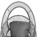 ΠΟΛΥΘΡΟΝΑ-ΦΩΛΙΑ RULER HM6506 01 ΓΚΡΙ ΜΕΤΑΛΛΟ-P E RATTAN-ΜΑΞΙΛΑΡΙΑ 90x85x149Υεκ c542637