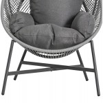 ΠΟΛΥΘΡΟΝΑ-ΦΩΛΙΑ RULER HM6506 01 ΓΚΡΙ ΜΕΤΑΛΛΟ-P E RATTAN-ΜΑΞΙΛΑΡΙΑ 90x85x149Υεκ c542637